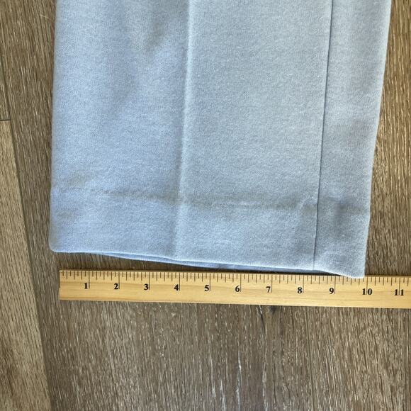 Banana Republic Women Sz 4 Wool Blend Wide Leg Trouser Pant Light Blue Stretch - Picture 3 of 13